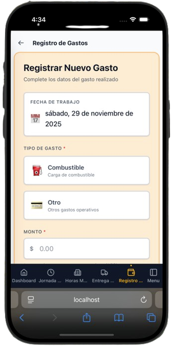 Registro de Gastos - mobile